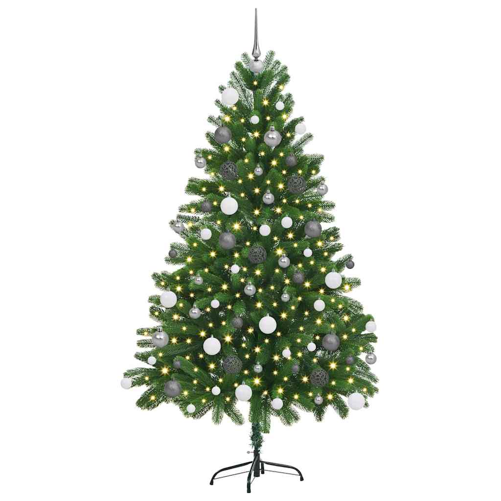 Julgran med 300 LED-lampor med Stativ 180 Cm PE