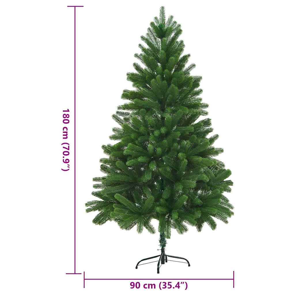 Julgran med 300 LED-lampor med Stativ 180 Cm PE