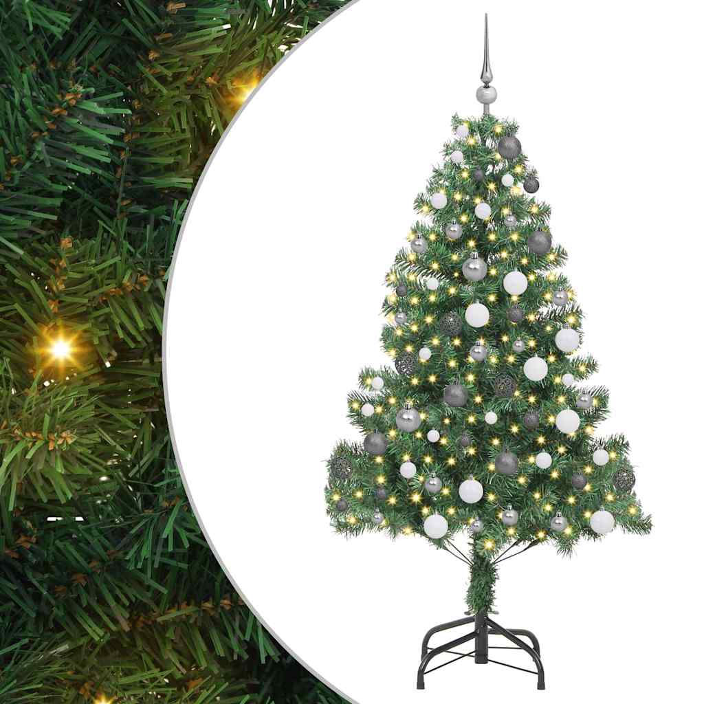 Julgran med 300 LED-lampor med Stativ 180 Cm PE