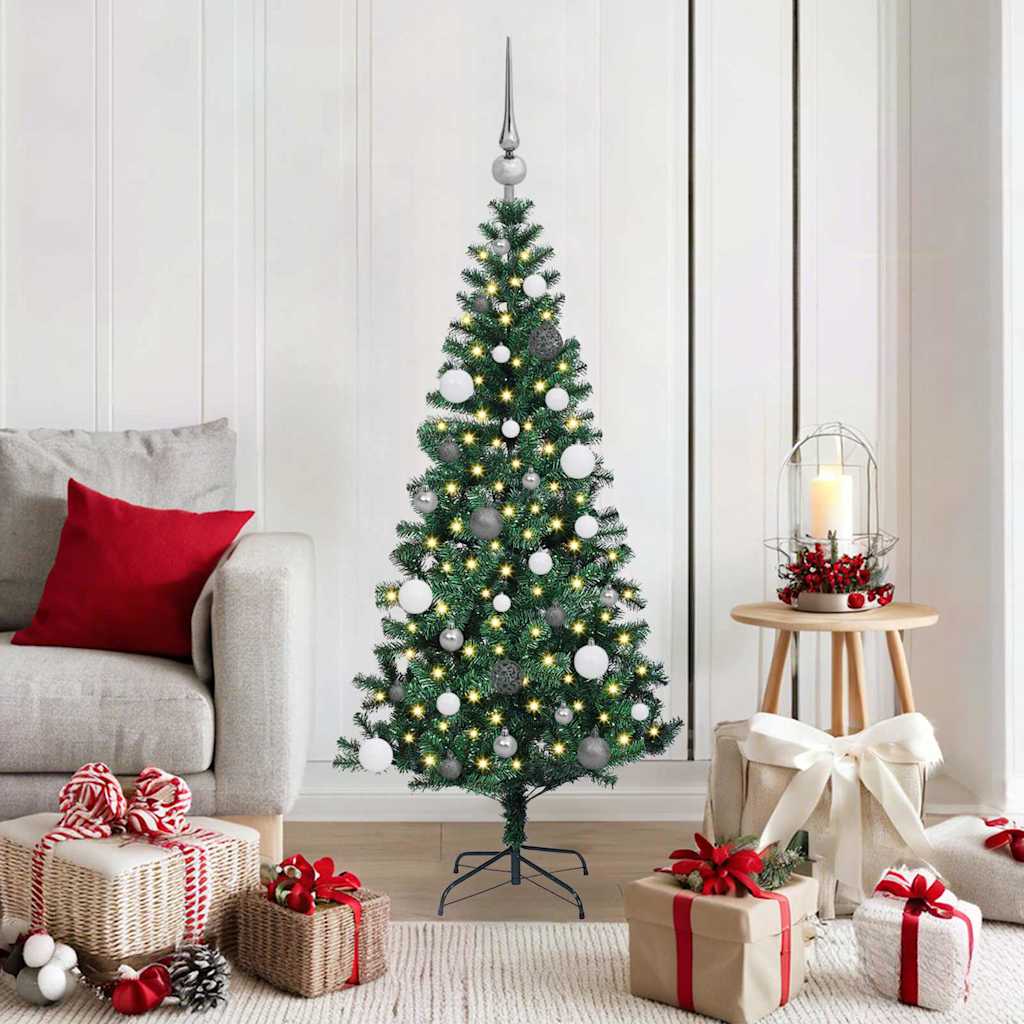 Konstgjord Förbelyst Julgran 150 Cm PVC
