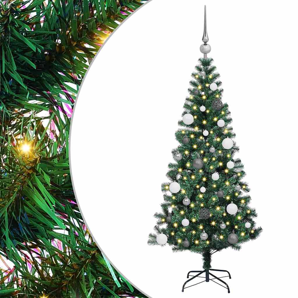 Konstgjord Förbelyst Julgran 150 Cm PVC