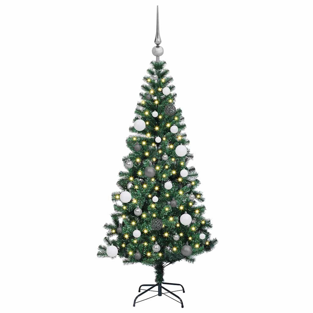 Konstgjord Förbelyst Julgran 150 Cm PVC