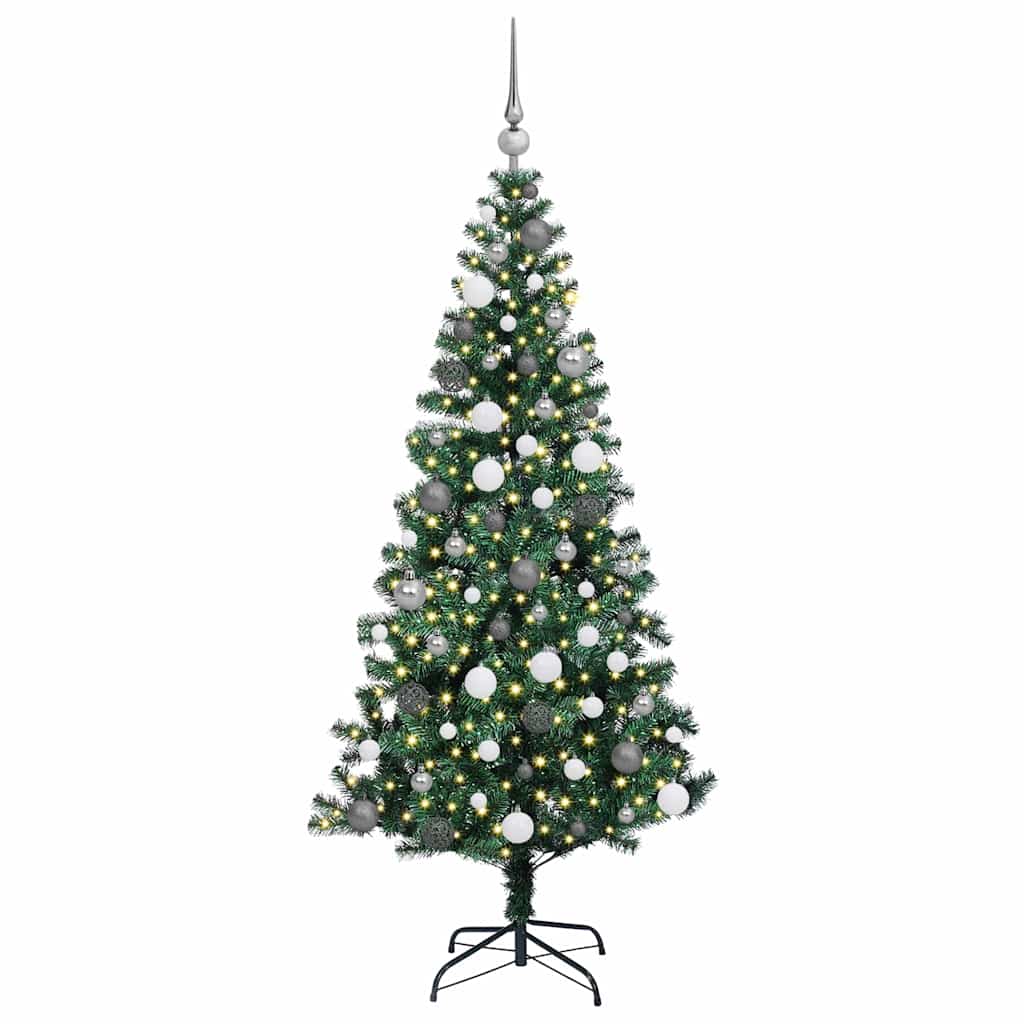 Konstgjord Förbelyst Julgran 180 Cm PVC