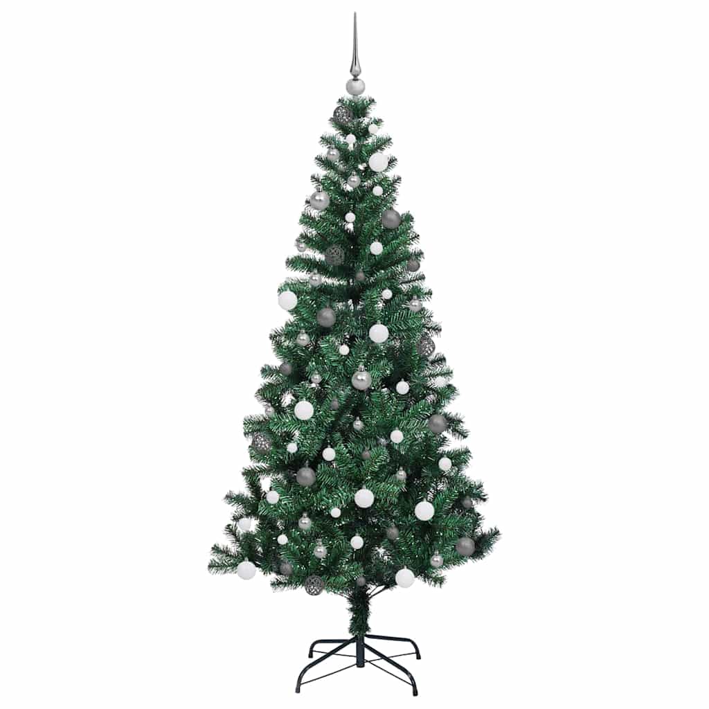 Konstgjord Förbelyst Julgran 210 Cm PVC