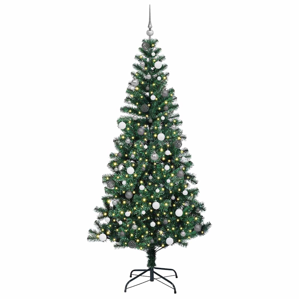 Konstgjord Förbelyst Julgran 240 Cm PVC