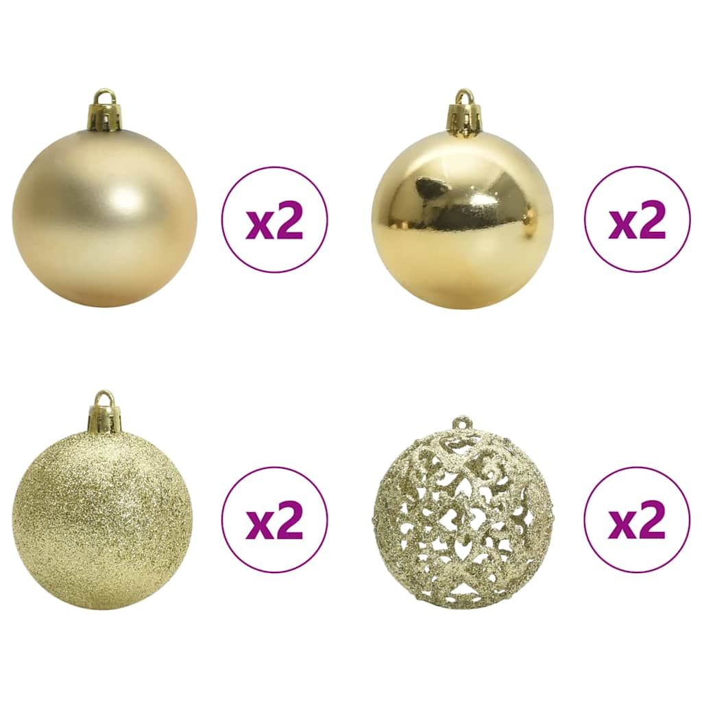Konstgjord Julgran Snöflockad med LED Ljus Grön och Vit 120 Cm