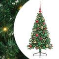 Konstgjord Förbelyst Julgran med 150 LED-lampor 120 Cm PVC