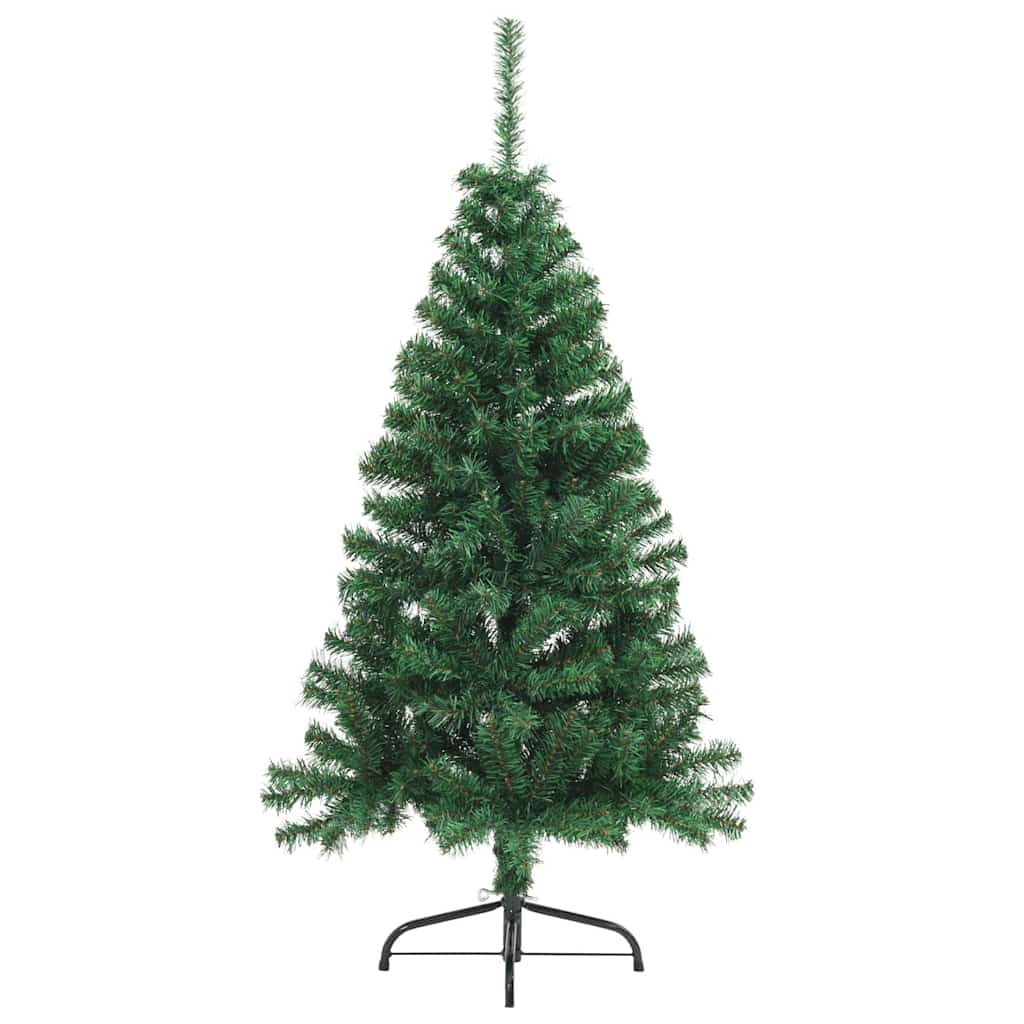 Konstgjord Förbelyst Julgran med 150 LED-lampor 120 Cm PVC