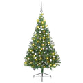 Konstgjord Förbelyst Julgran med 300 LED-lampor 180 Cm PVC