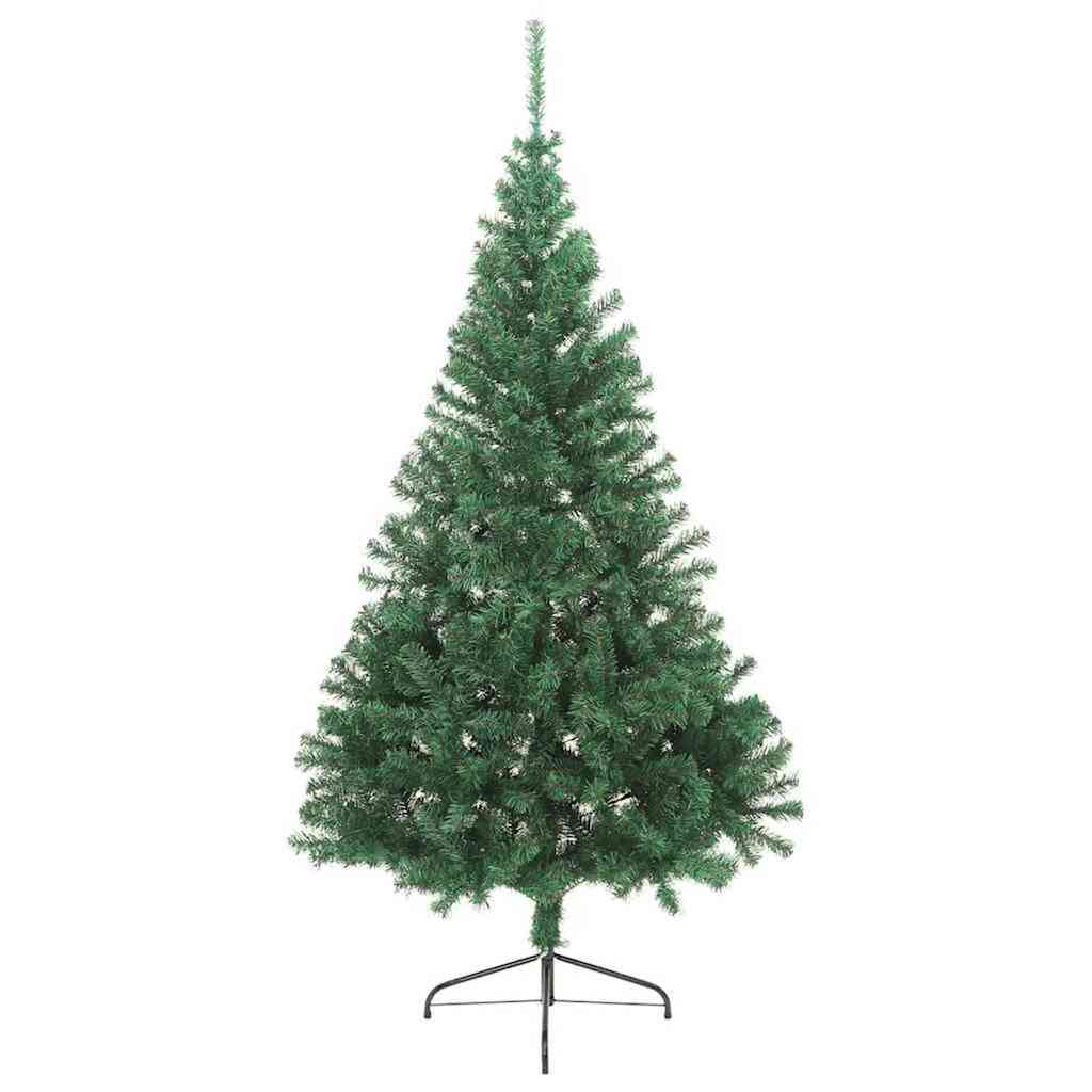 Konstgjord Förbelyst Julgran med 300 LED-lampor 180 Cm PVC