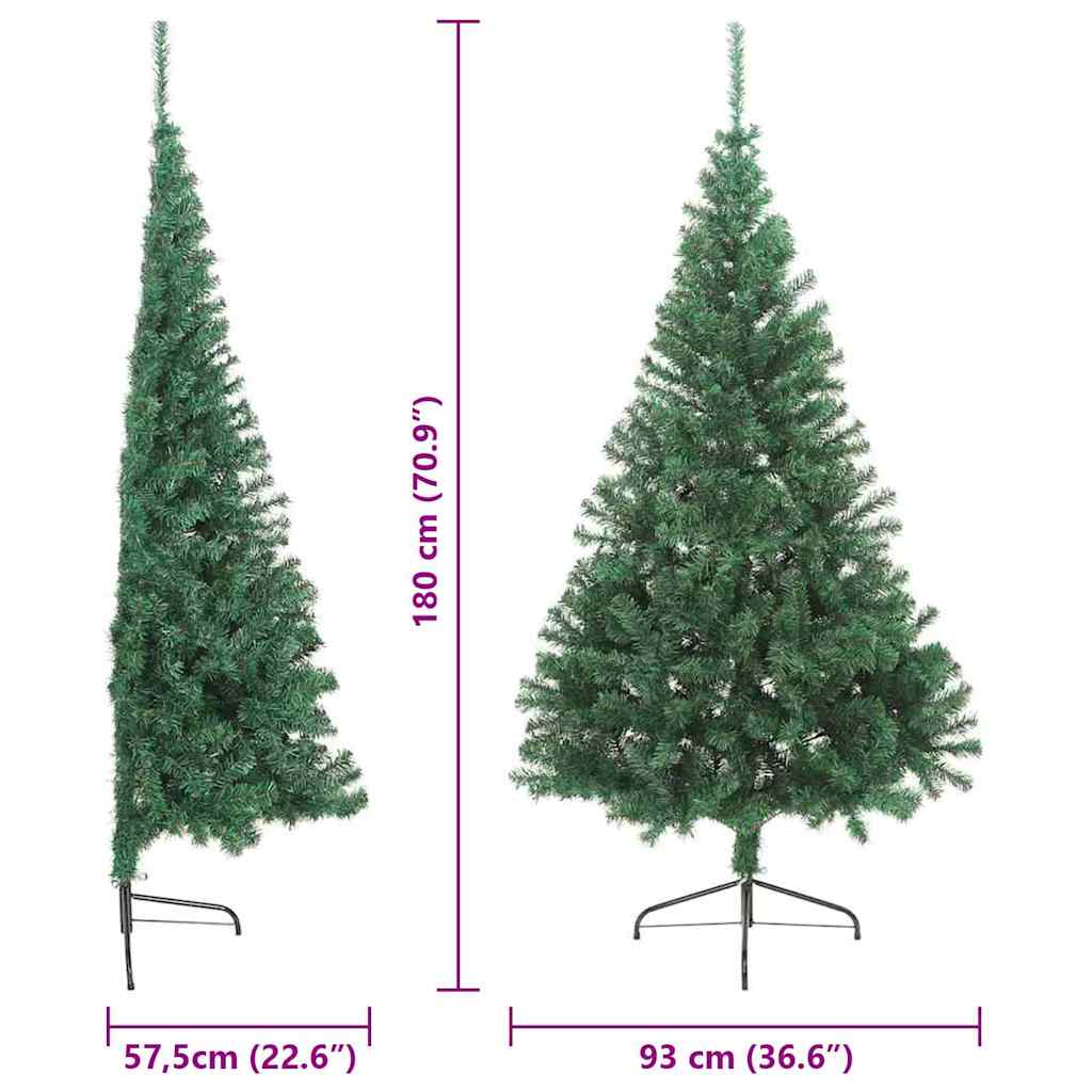 Konstgjord Förbelyst Julgran med 300 LED-lampor 180 Cm PVC