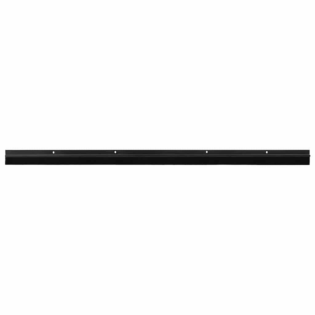 Skruvmonterade Dörrborsttätningslister 100 Cm Svart PVC