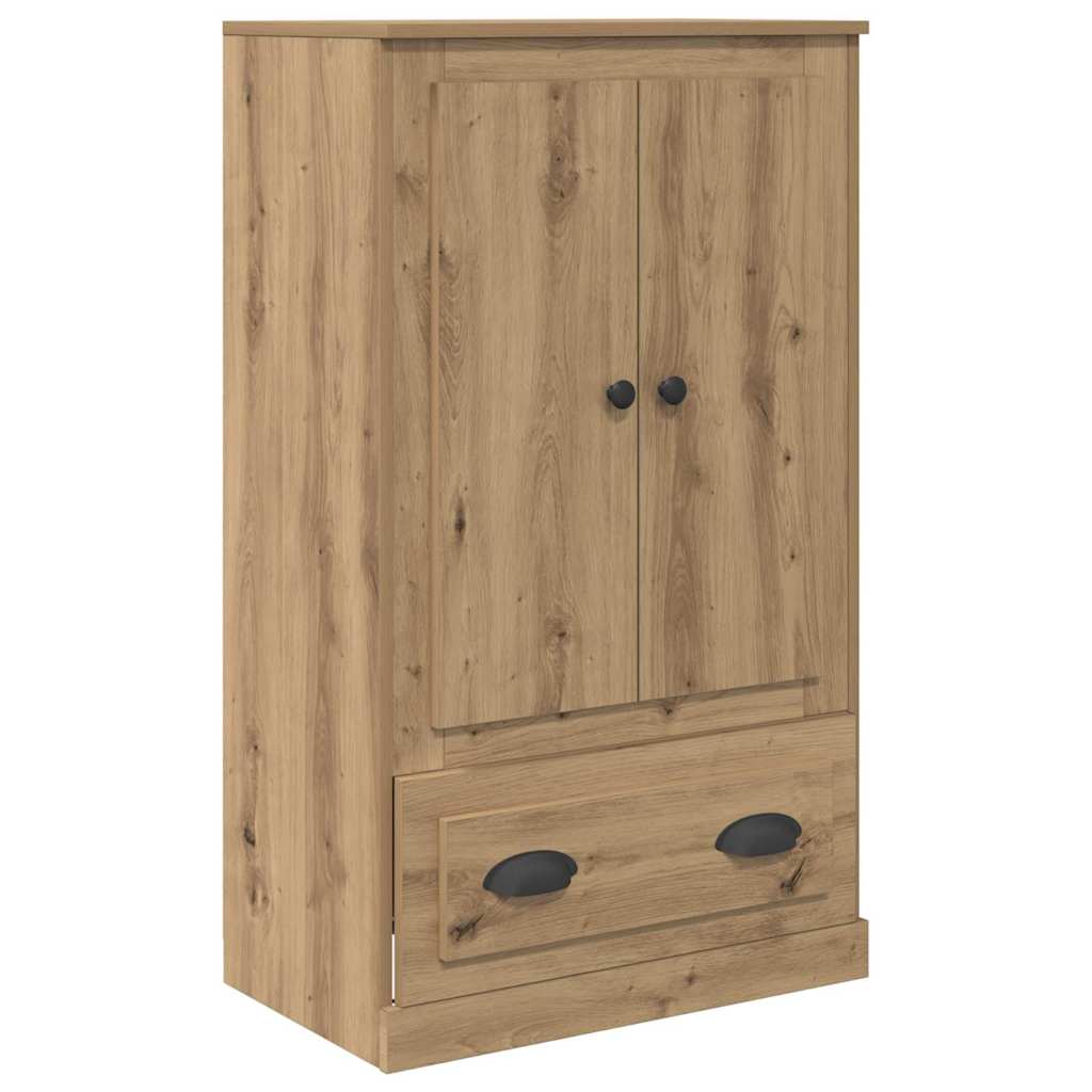 Skåp med Låda 3 Pcs Ek Konstruerat Trä