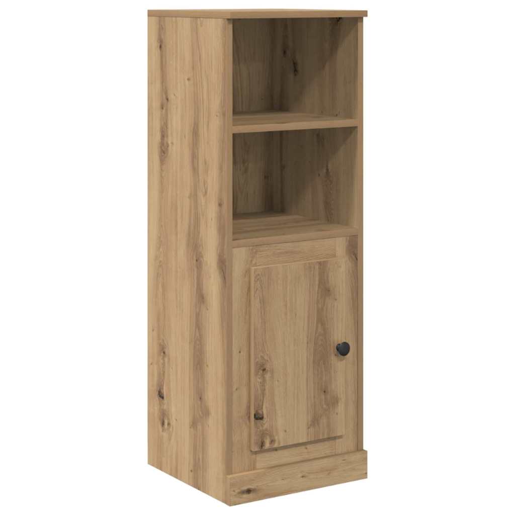 Skåp med Låda 3 Pcs Ek Konstruerat Trä