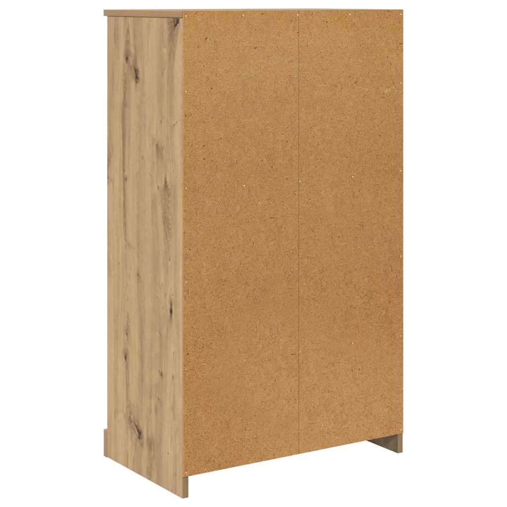 Skåp med Låda 3 Pcs Ek Konstruerat Trä