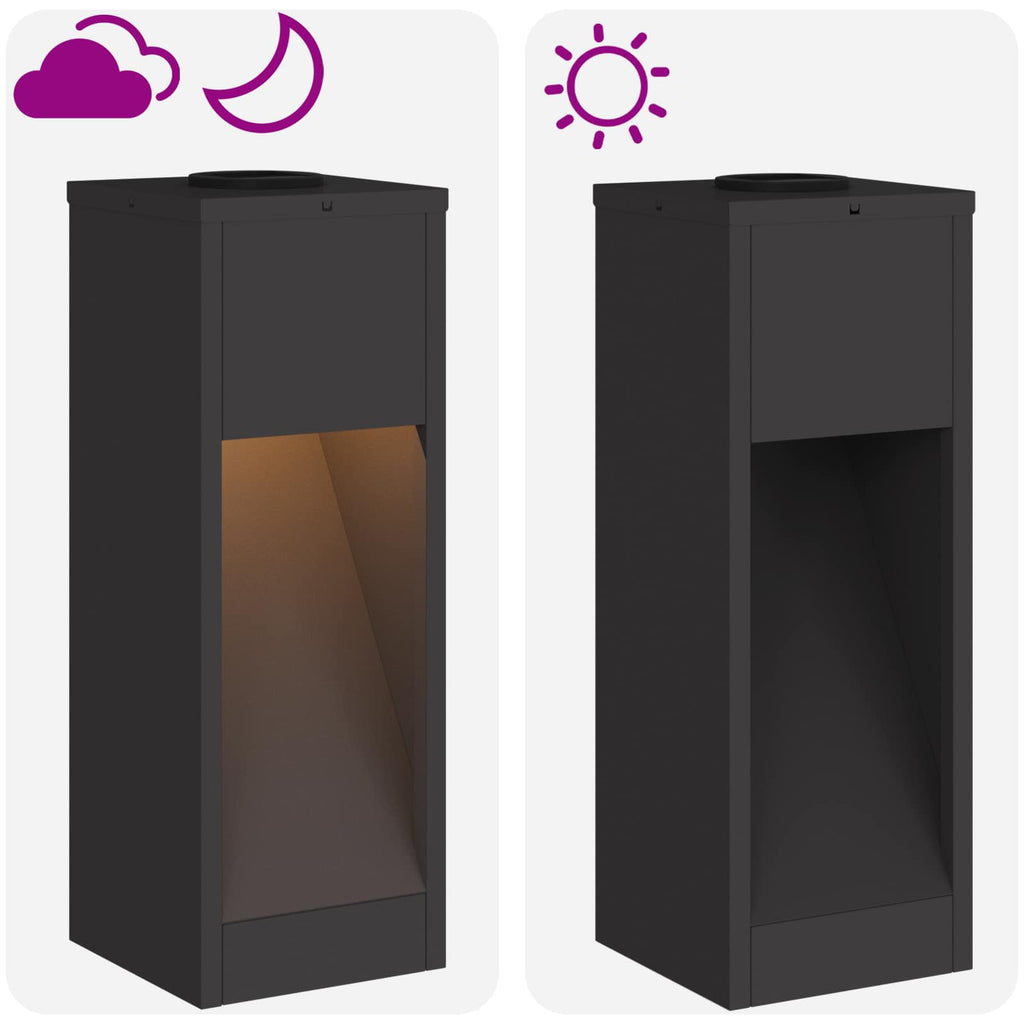 Solcell LED-vägbelysning Kallvalsat