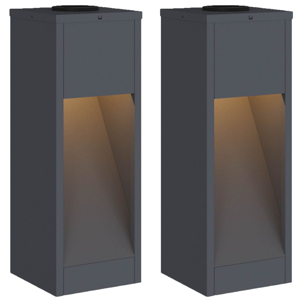 Solcell LED-vägbelysning Kallvalsat