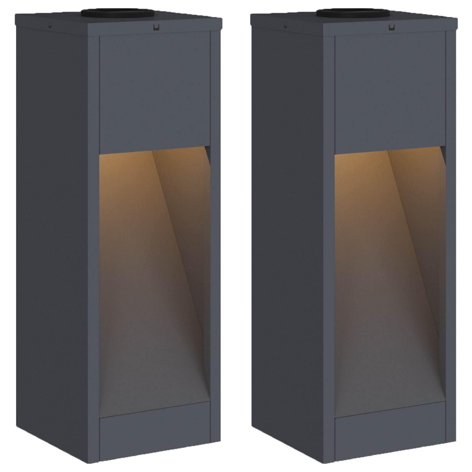 Solcell LED-vägbelysning Kallvalsat