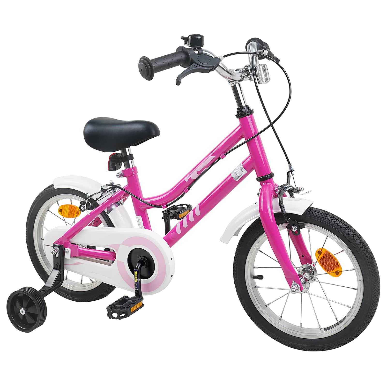 Barncykel 14 Tum Från 3-5 År Gammal Rosa Stål