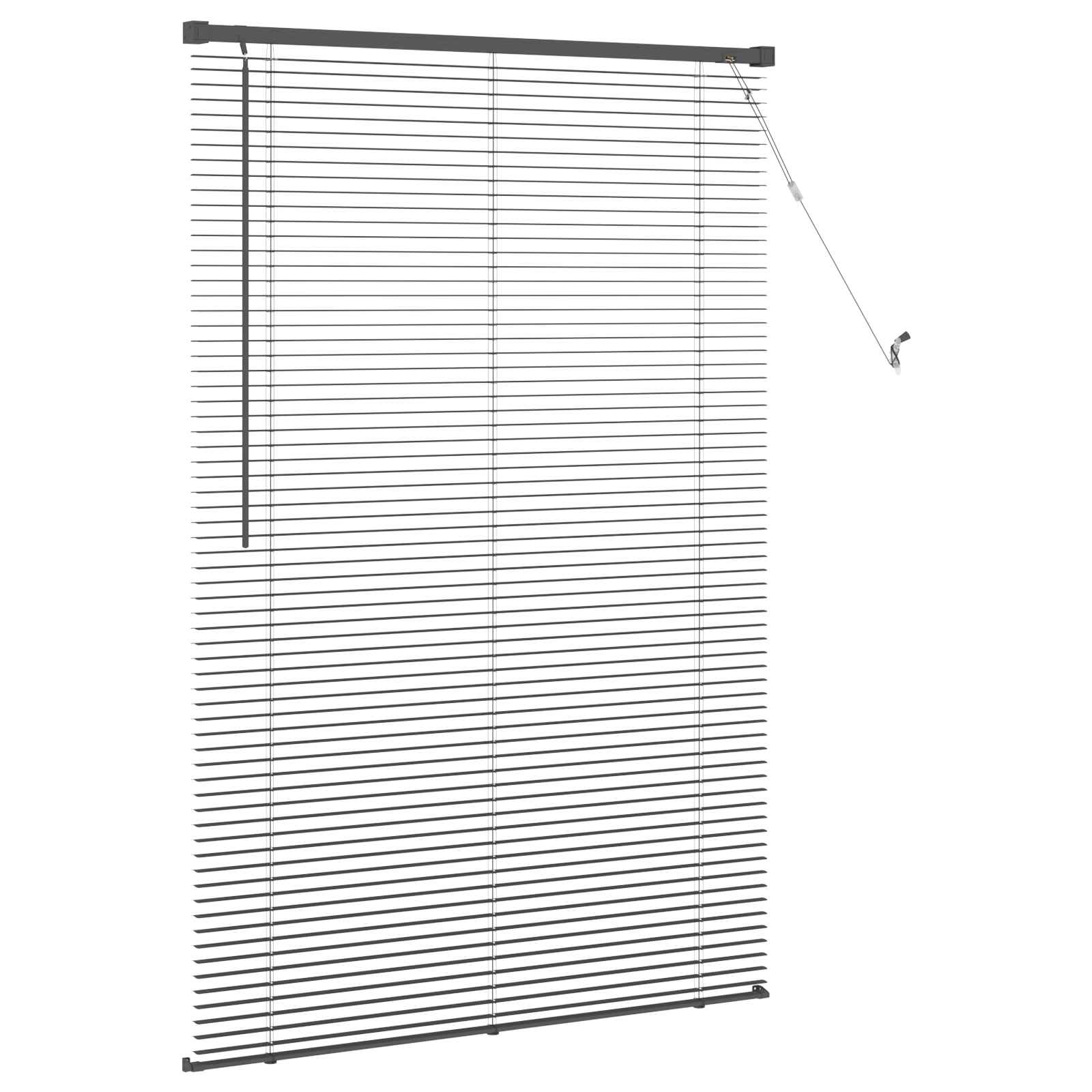 Persienn Silvergrå 25 Mm Silver PVC
