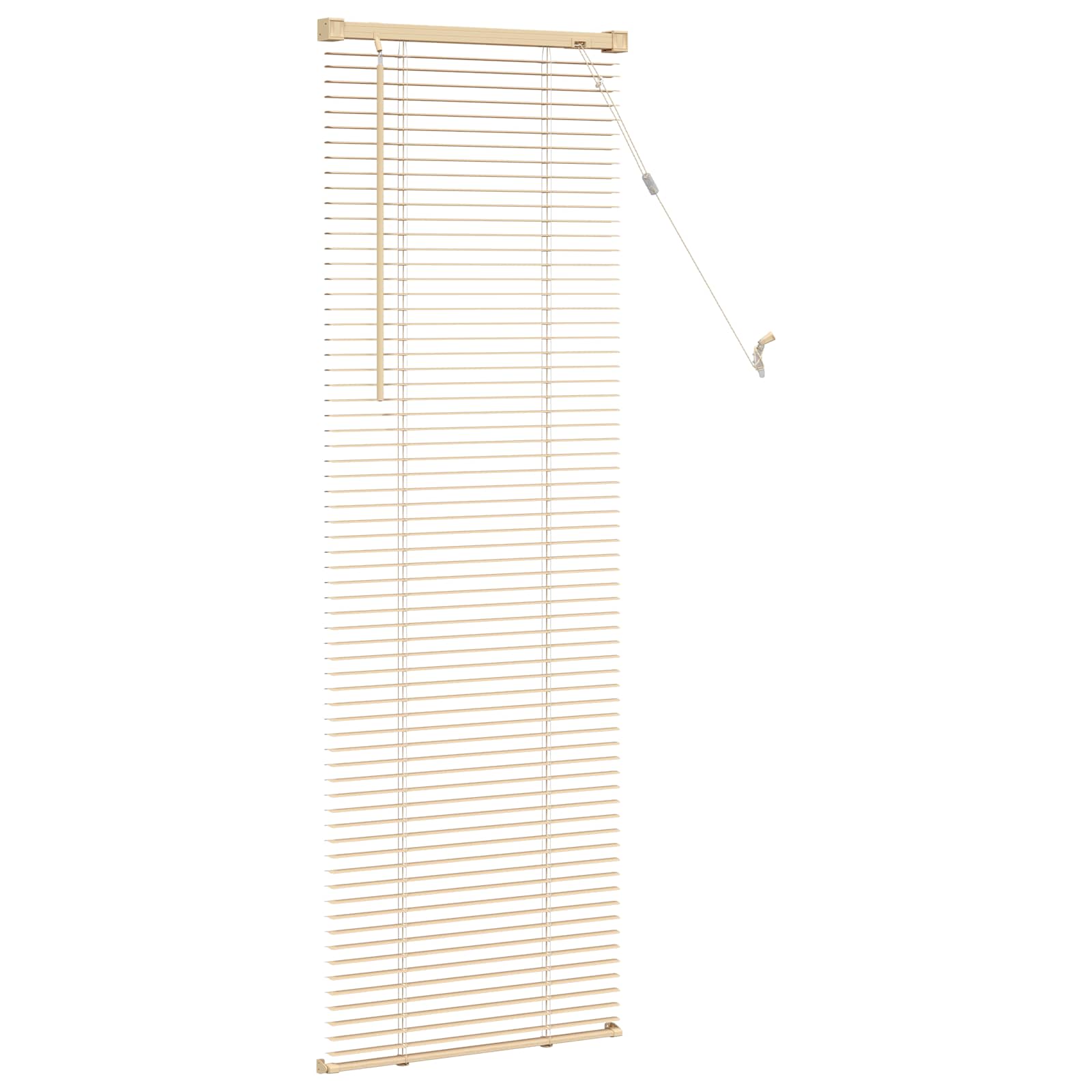 Persienn Ljusbrun Mönster 25 Mm Brun PVC