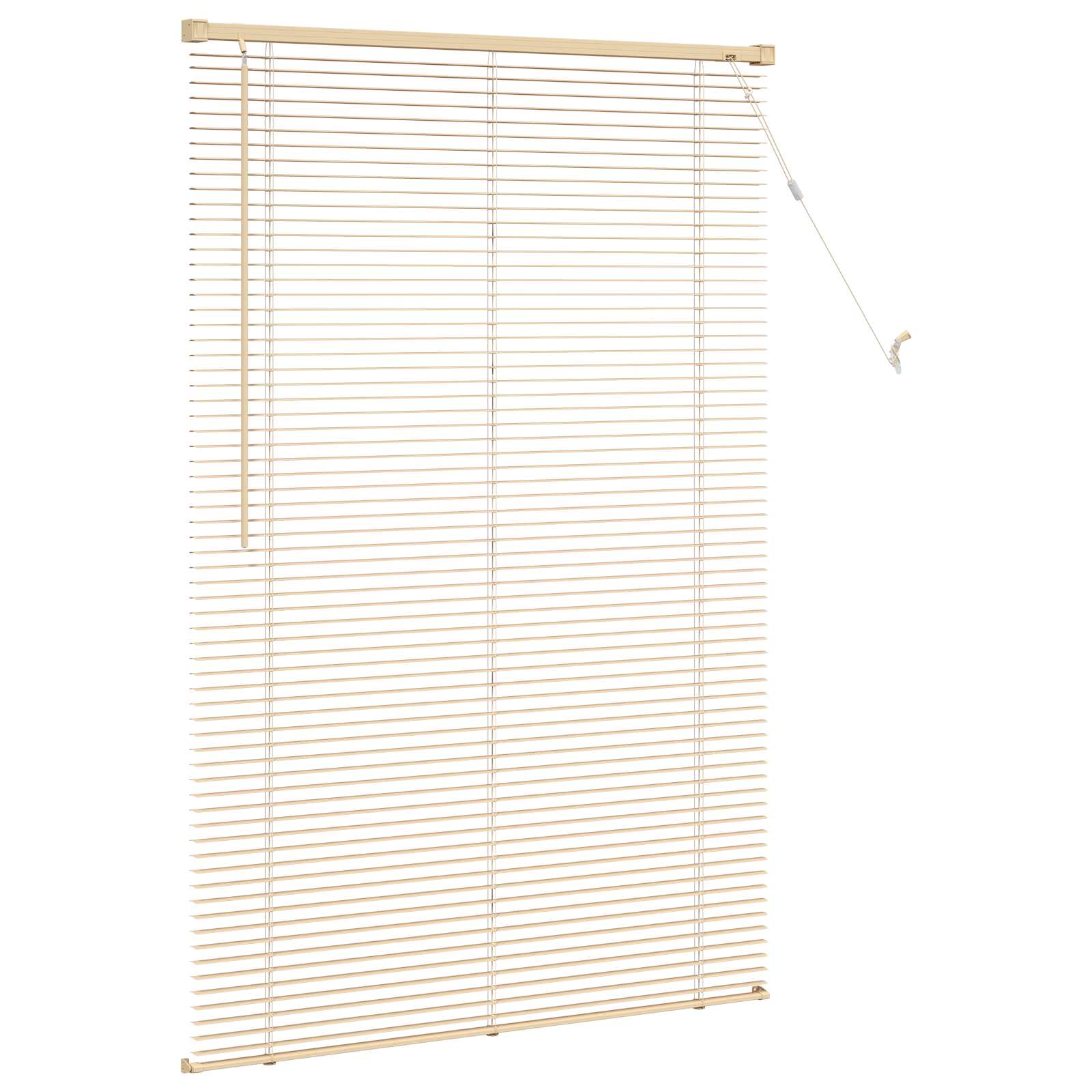 Persienn Ljusbrun Mönster 25 Mm Brun PVC