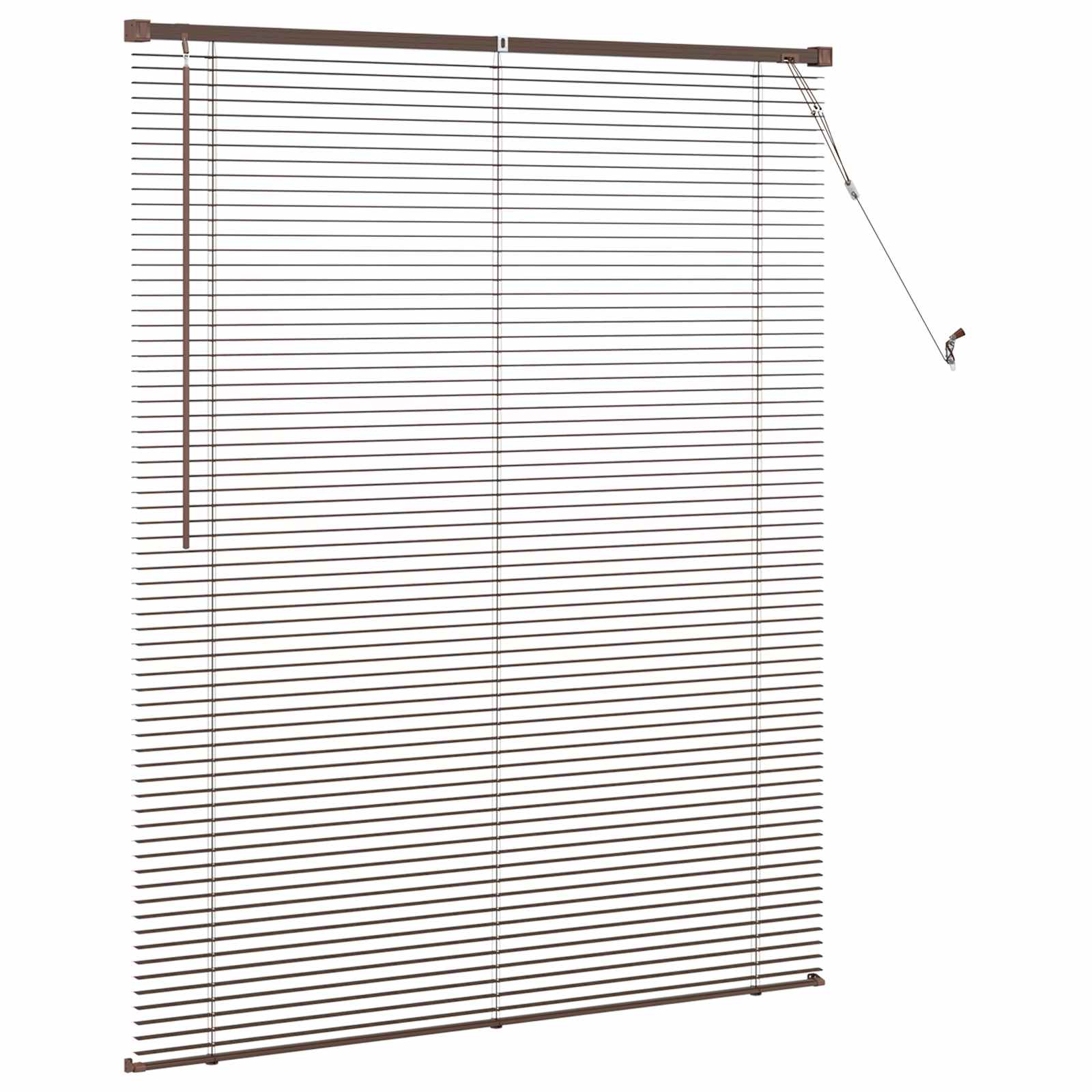 Persienn Mörkbrun Mönster 25 Mm Brun PVC