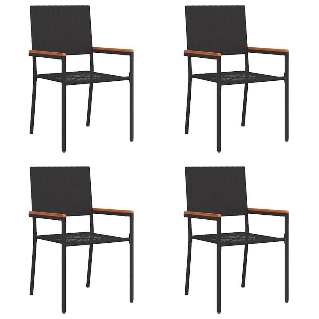 Trädgårds Stapelbara Stolar 4 Pcs