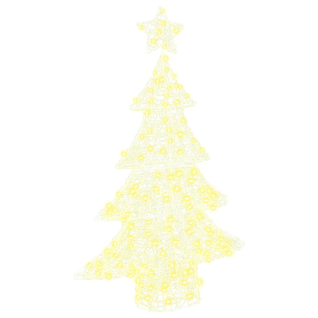 Julgran 100 Led-Lampor Varmvit 120 Cm Akryl Varmvit Glas