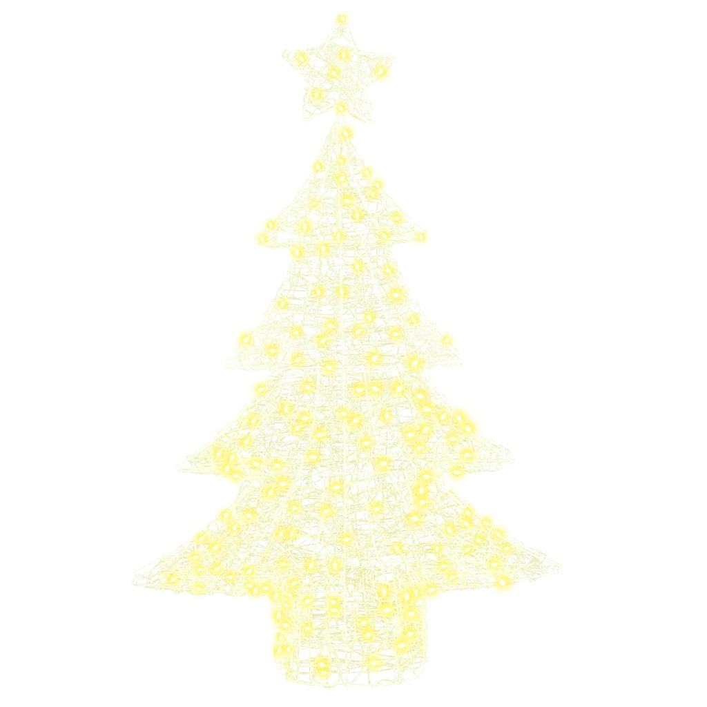 Julgran 100 Led-Lampor Varmvit 120 Cm Akryl