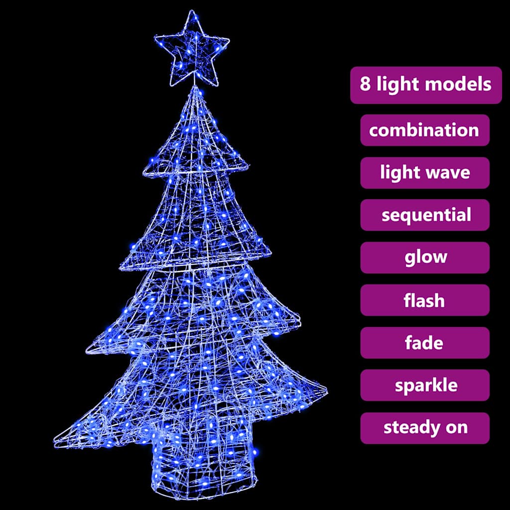 Julgran 100 Led-Lampor 120 Cm Akryl