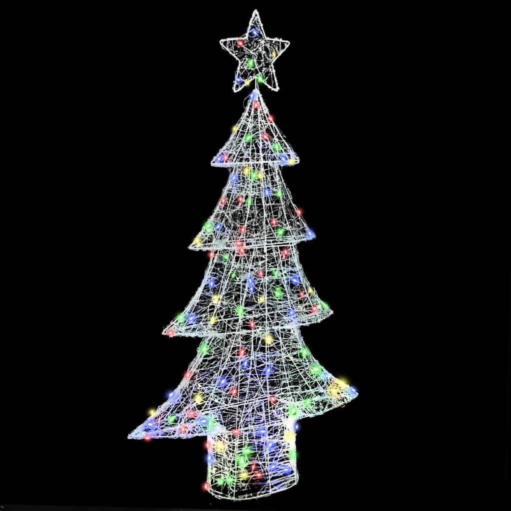 Julgran 160 Led-Lampor Flerfärgsdesign 150 Cm Akryl