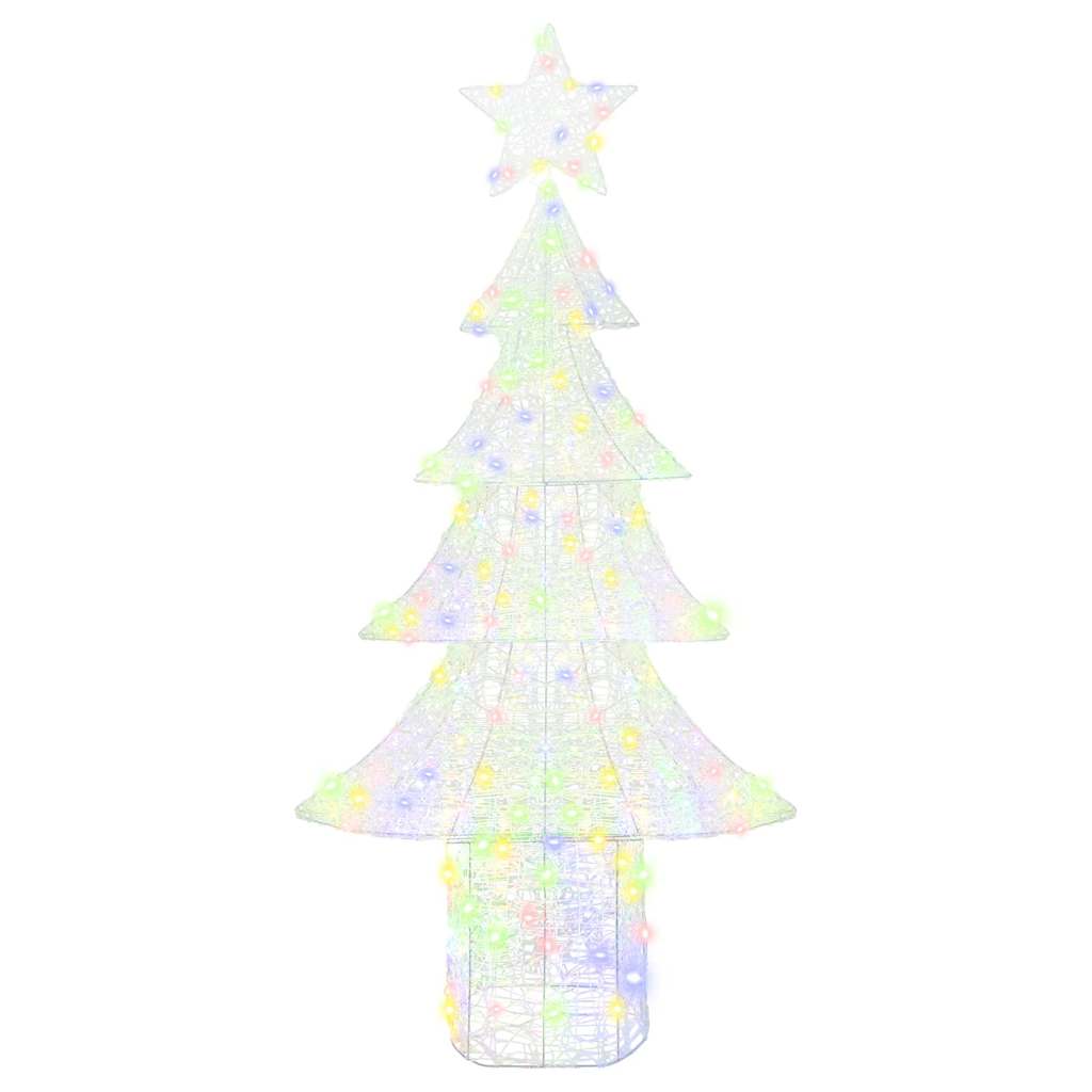 Julgran 240 Led-Lampor Flerfärgsdesign 180 Cm Akryl