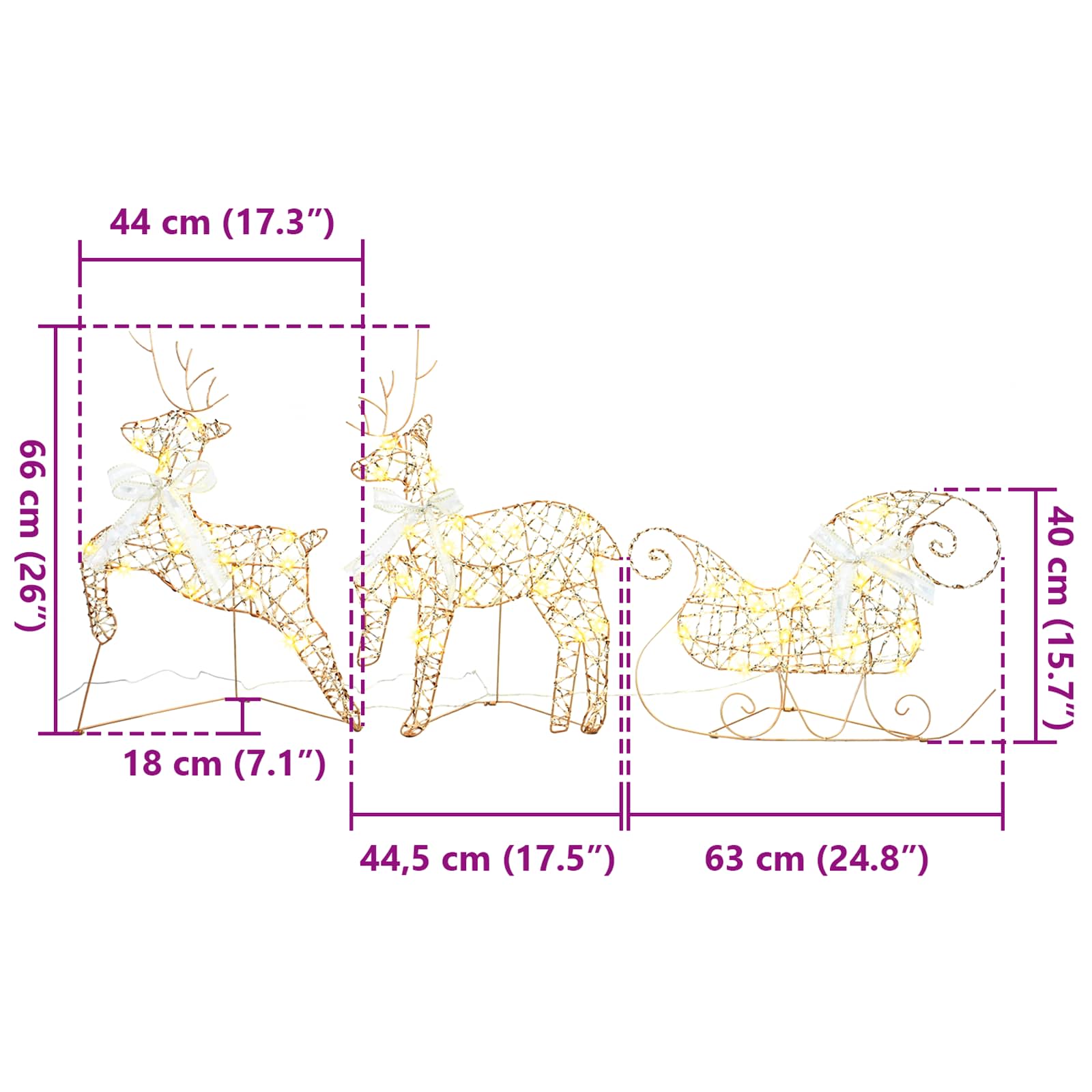Led Renar 60 Led-Lampor Varmvit Pet