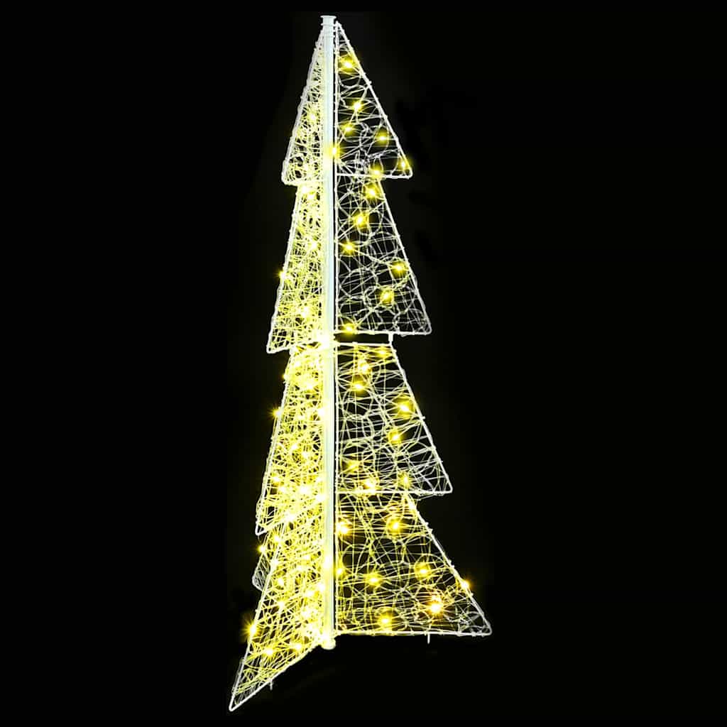 Julgran 100 Led-Lampor Varmvit 120 Cm Akryl