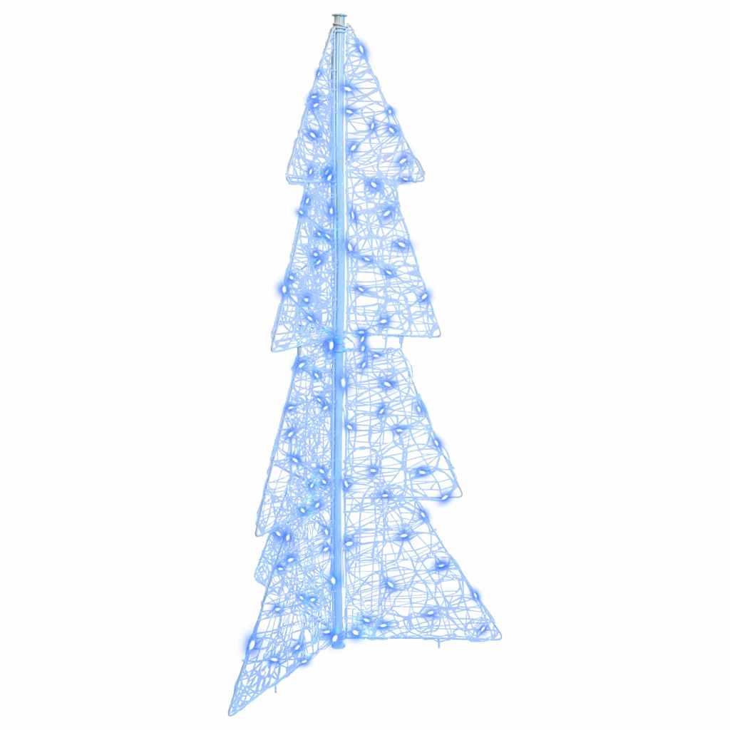 Julgran 100 Led-Lampor 120 Cm Akryl Blå