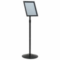 Pedestal Affischställ A4 Silver PVC