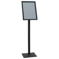 Pedestal Affischställ A3 Gjutjärn Silver Aluminium