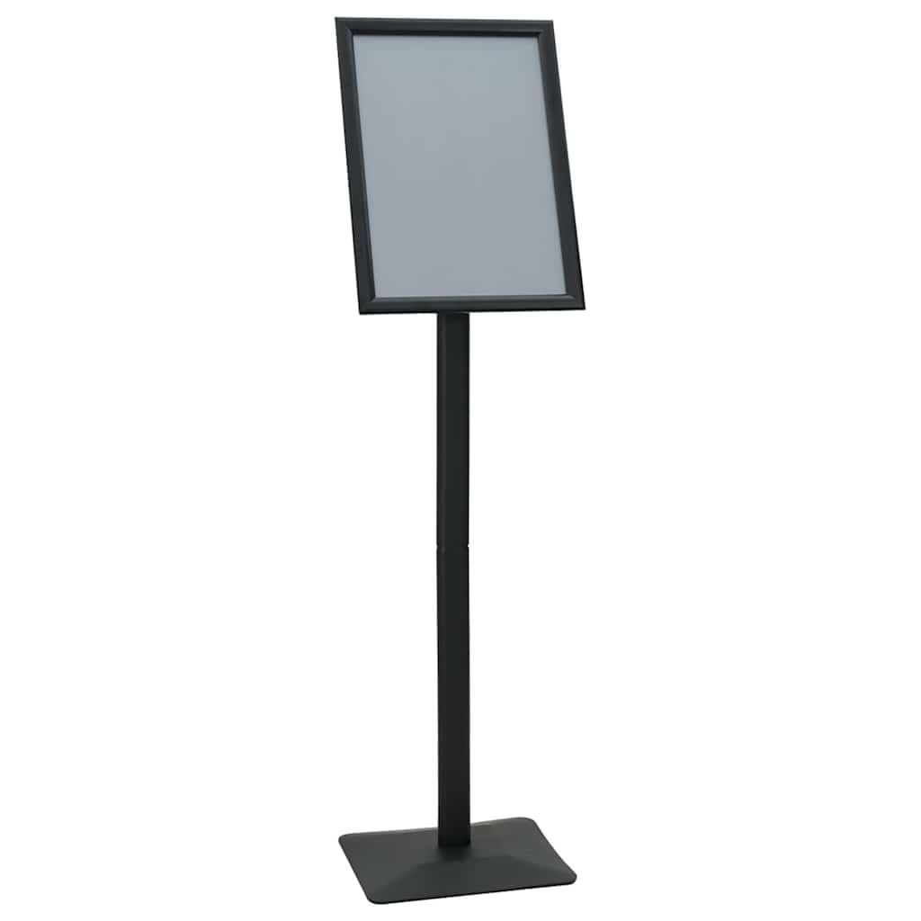 Pedestal Affischställ A3 Gjutjärn Silver Aluminium