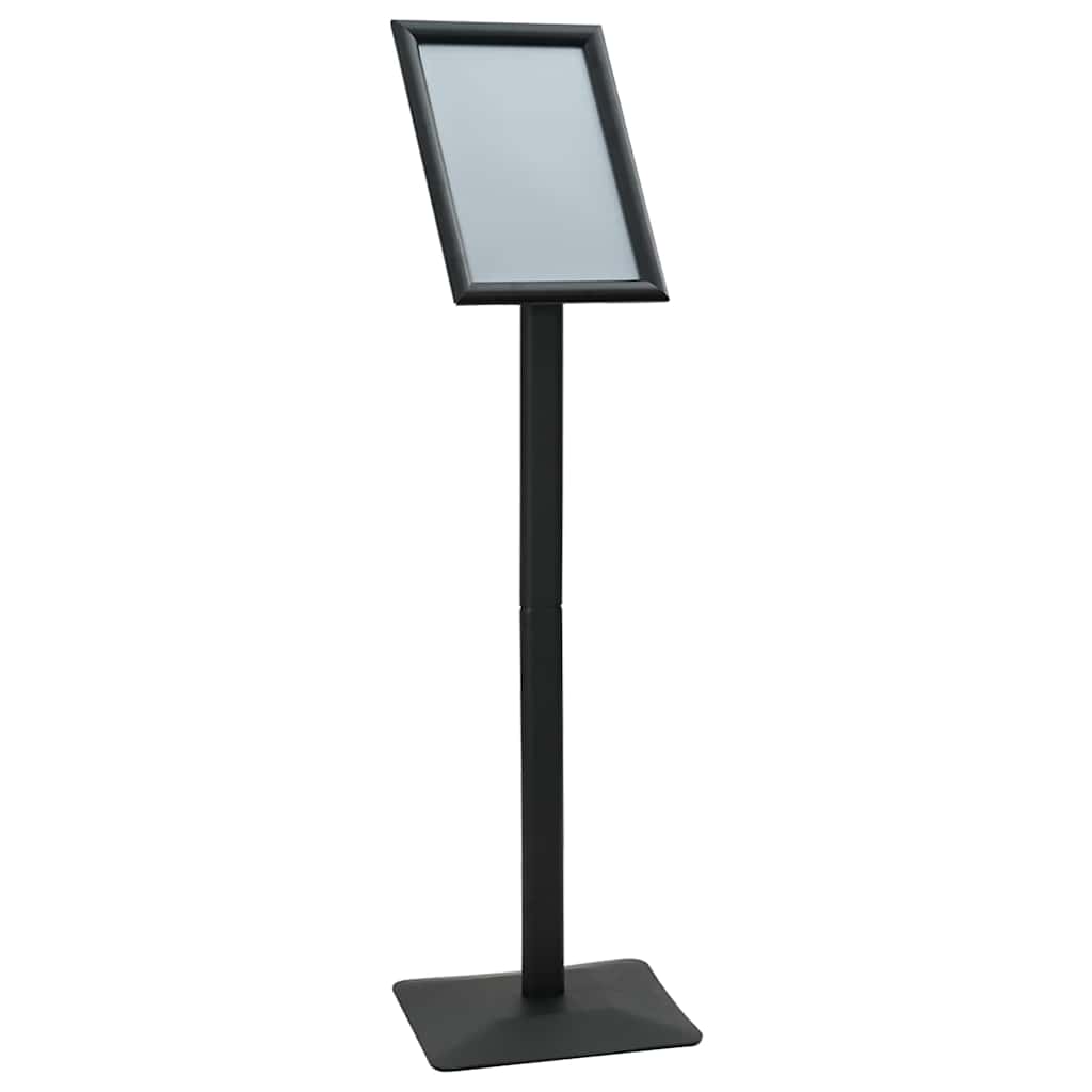 Pedestal Affischställ A4 Gjutjärn Silver Aluminium