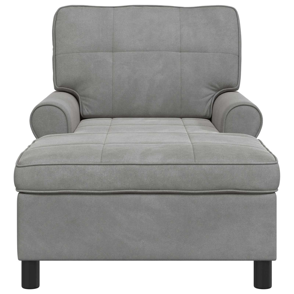 Chaise Lounge Kudde Ljusgrå
