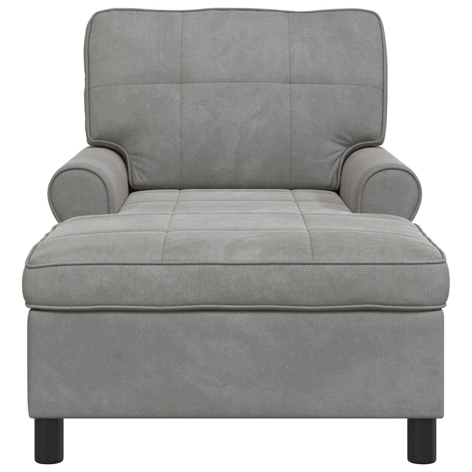 Chaise Lounge Kudde Ljusgrå