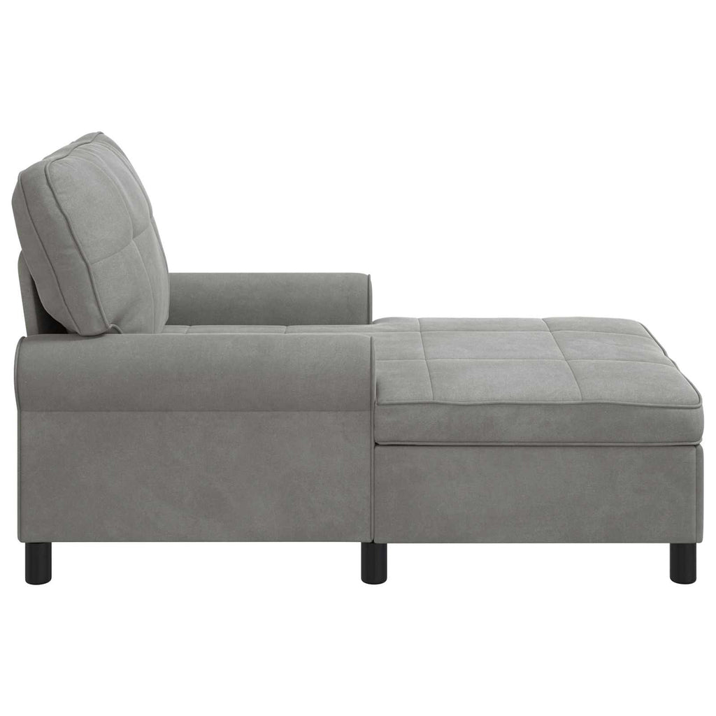 Chaise Lounge Kudde Ljusgrå