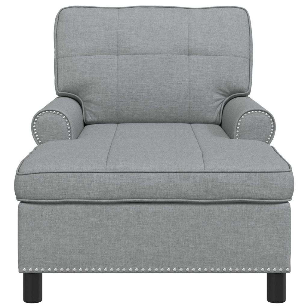 Chaise Lounge Kudde Ljusgrå