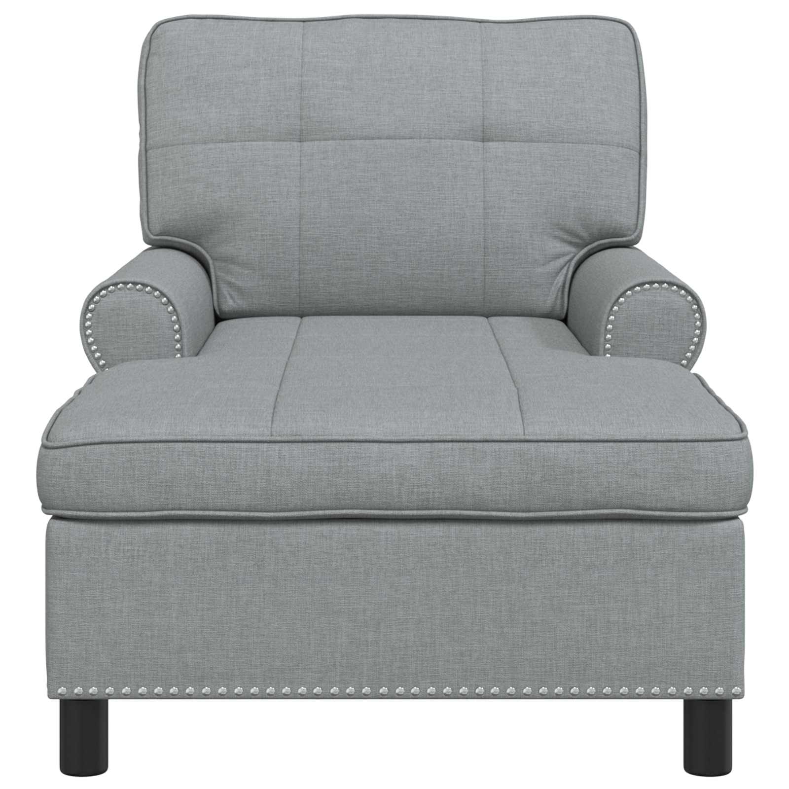 Chaise Lounge Kudde Ljusgrå