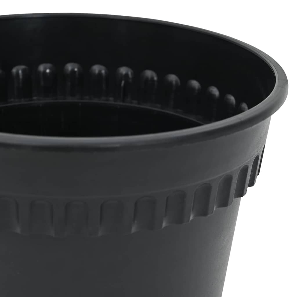 Växtkrukor 6 Pcs Svart Ø Plast