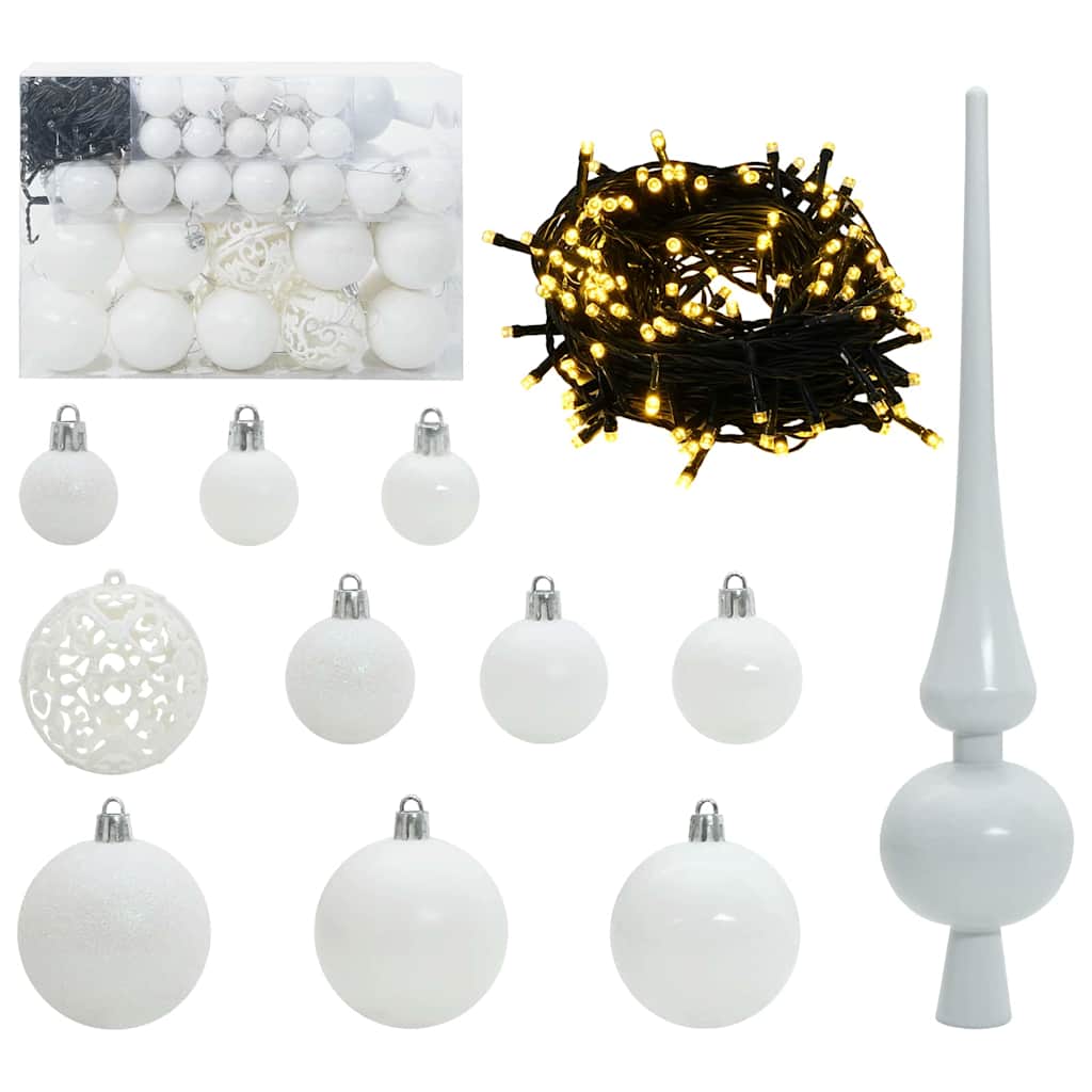 Julprydnad Set 150 Led-Lampor Vit Plast