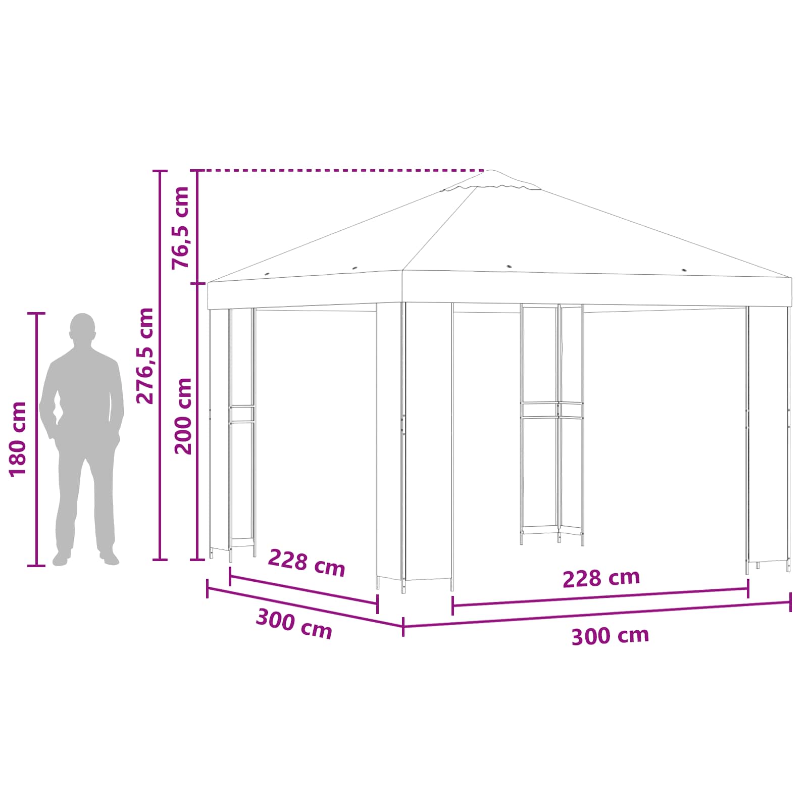 Paviljong Taupe och 190 gsm