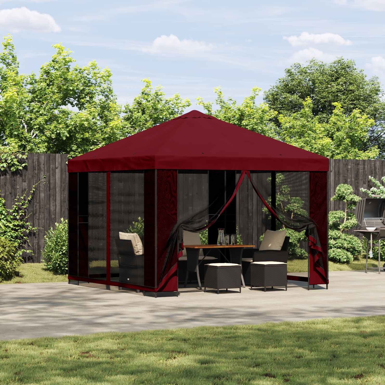 Paviljong Vinröd och 190 gsm
