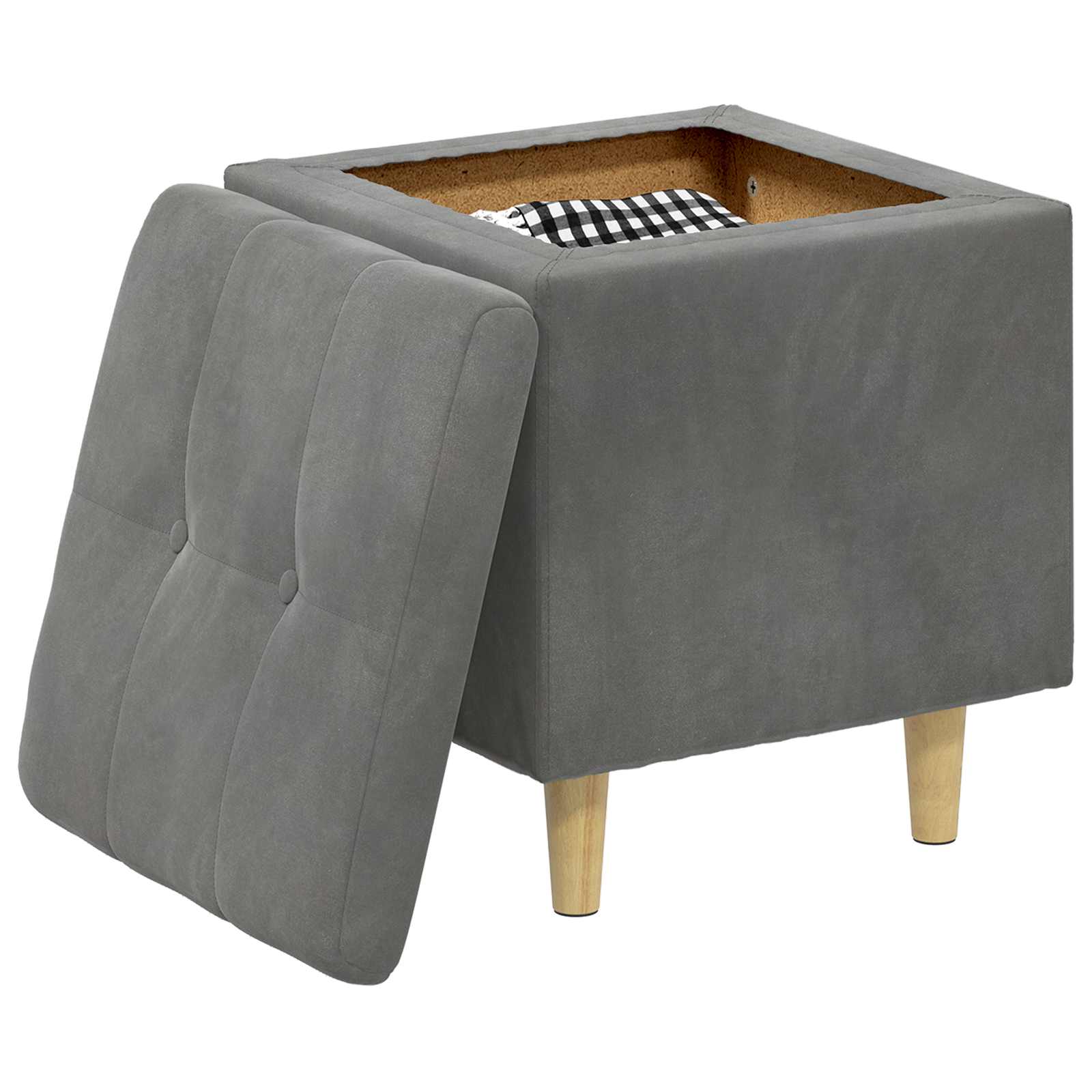 Förvaringspall med kudde